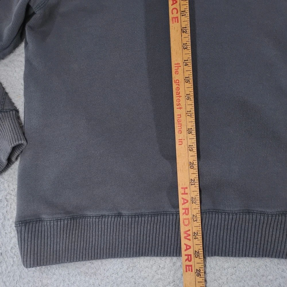 Nike Air Jordan Sweater Mens Large Gray Cotton Thick Heavy Jumpman Collar Warm